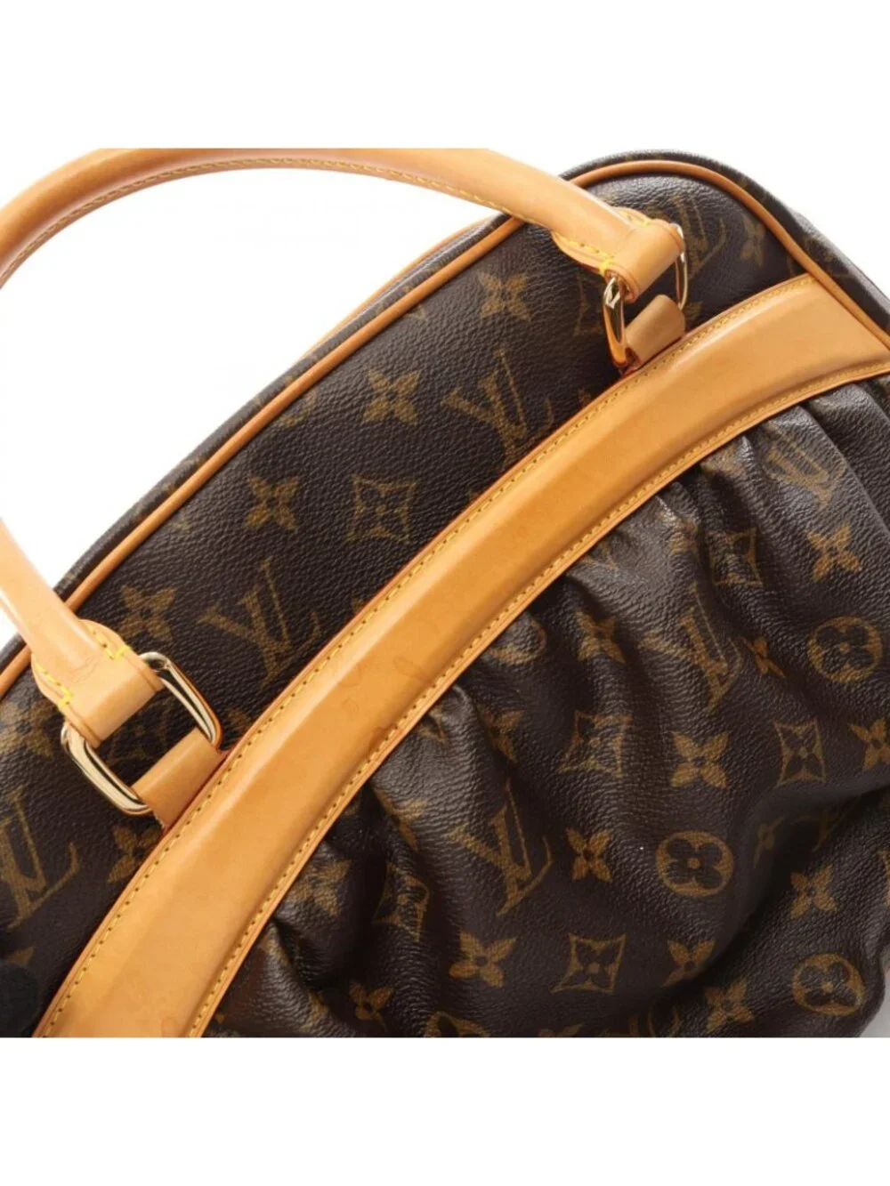 Louis Vuitton Handbag Mitzi Canvas Leather